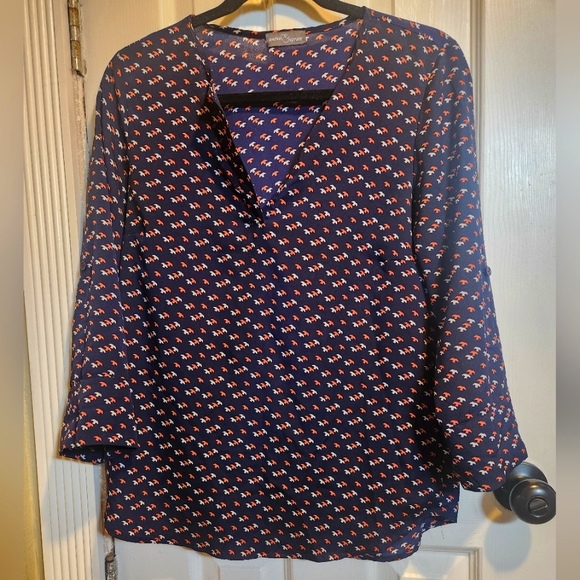 Market & Spruce Light weight bird top - Picture 4 of 9